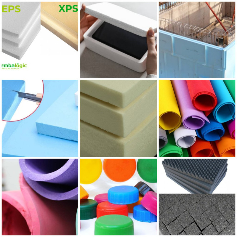 tipos de pol�meros pl�sticos espumas...