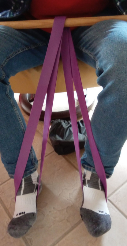 Übung mit dem Widerstandsband