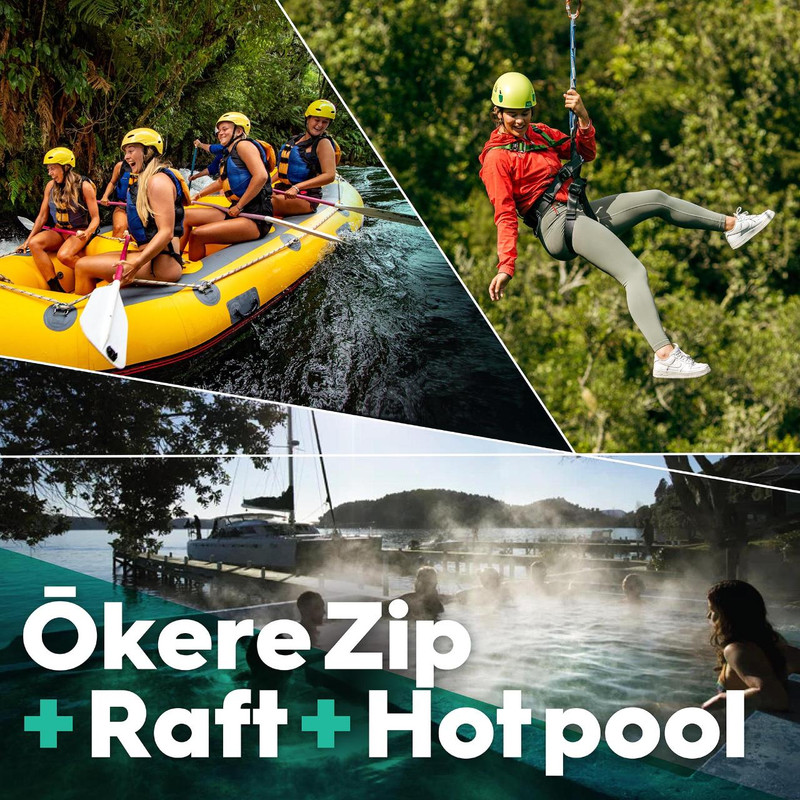 Ōkere Zip + Raft + Hotpool | Shaara Deals 