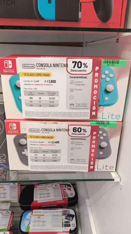 Elektra Tabasco: Nintendo switch lite 
