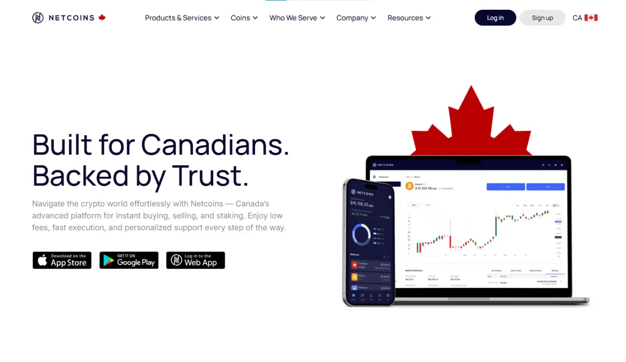 Netcoins Login Banner