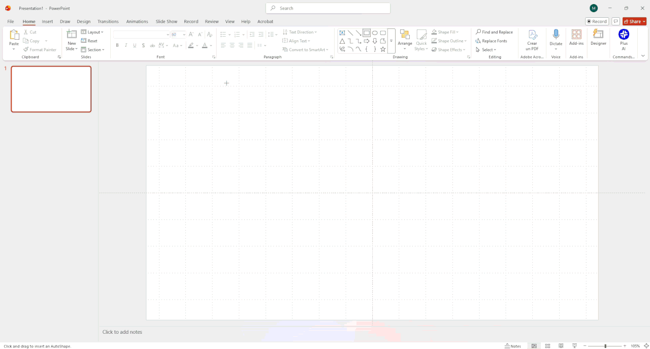 Shape and guidelines demonstration