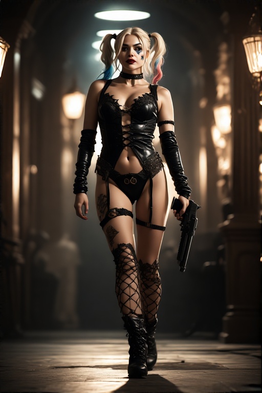 Harley-Quinn-in-black-Gothic-u-99