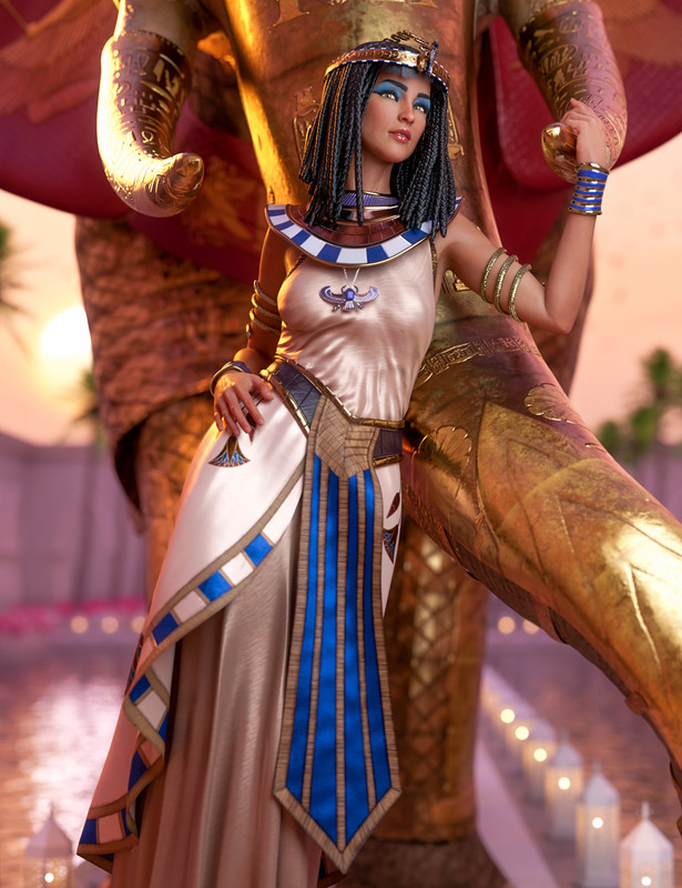 dForce Queen of Egypt Outfit for Genesis 8 Females