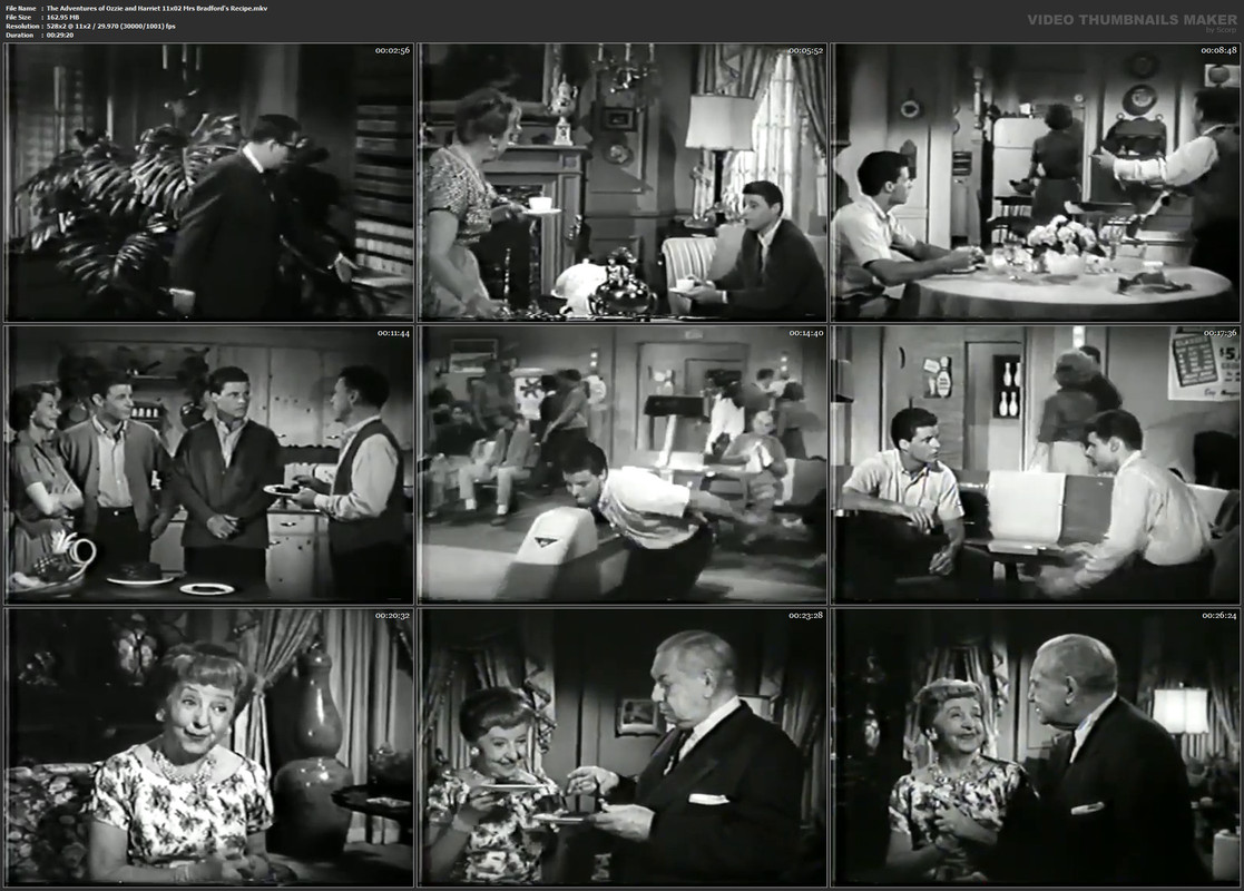 The Adventures of Ozzie and Harriet 11x02 Mrs Bradford's Recipe.mkv