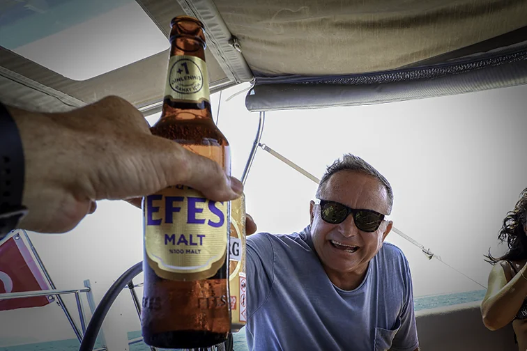 Hand-carved wooden details inside a traditional Lycian Coast villa