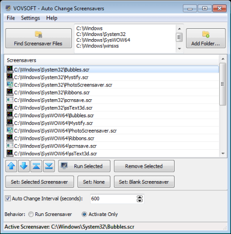 VovSoft Auto Change Screensavers 1.6.0