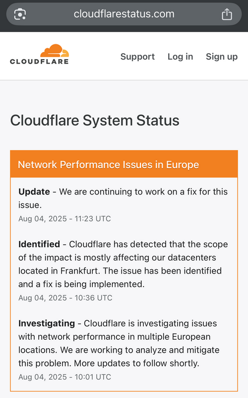 Cloudflare Status