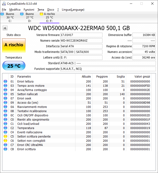 WD5000AAKX (Warning)