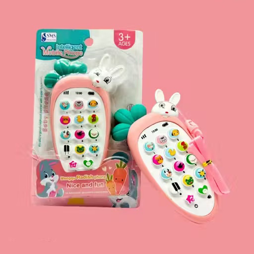 KUDDLEKART RABIT MUSICAL PHONE KIDS TOYS PHONE (20+MUSIC) Color 1 (T119)
