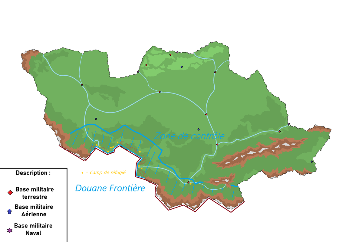 Carte de la Kartvélie et de l'opération Blue Safety