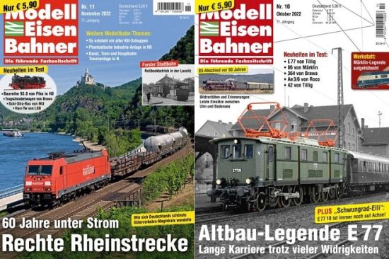 Modelleisenbahner Magazine No 10 + 11 Oktober+November 2022
