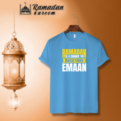 ইসলামিক ক্যালিগ্রাফি ডিজাইন কটন হাফহাতা টিশার্ট