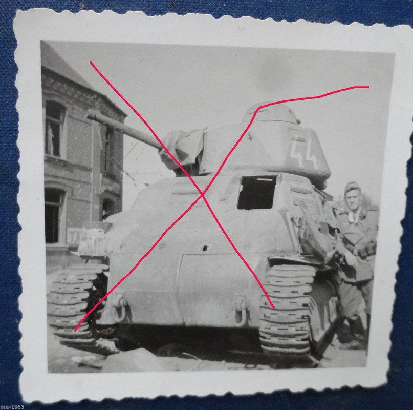 original Foto französischer Panzer um 1940 Frank