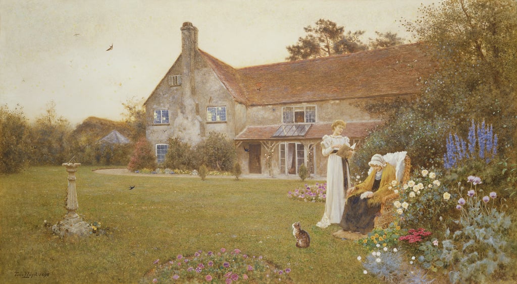 Thomas-James-Lloyd-The-Sundial-1898-Meister-Drucke-73419