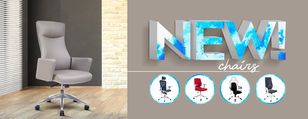 Techni Mobili High Back Office Chair with Sports Racer Style