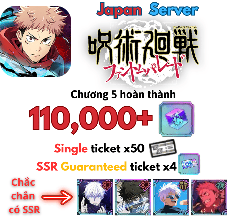 [Japan/JP] Jujutsu Kaisen Phantom Parade Gacha account 