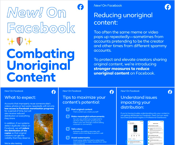 Facebook ปรับอัลกอริทึมใหม่ ลดการมองเห็นคอนเทนต์ที่ไม่ต้นฉบับ เพื่อส่ง...