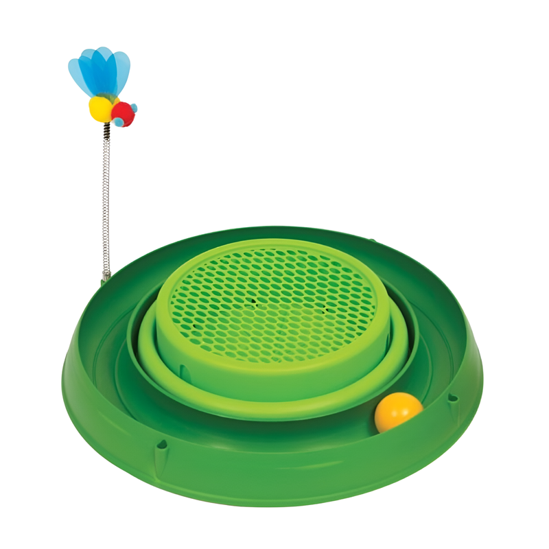 CAT IT PLAY CIRCUIT BALL TOY WITH CAT GRASS 3