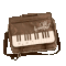  Brown piano bag 