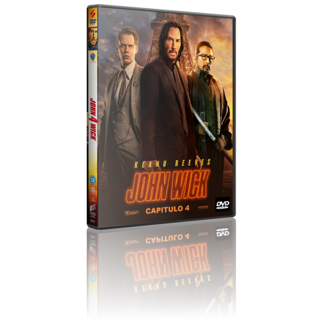 Portada - John Wick, Capítulo 4 [DVD9 Custom] [Pal] [Cast/Ing] [Sub:Varios] [Acción] [2023]
