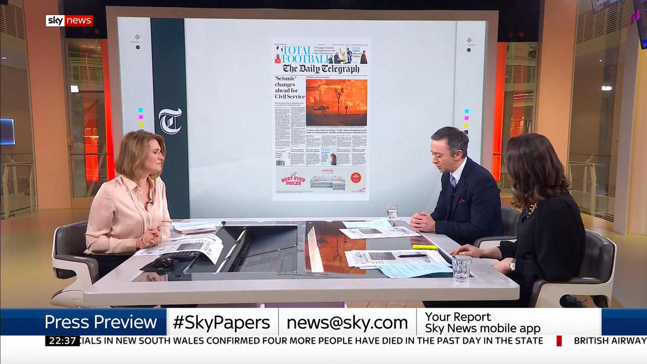 01 January - 22.00.00 - Sky News. All the latest news from Sky N