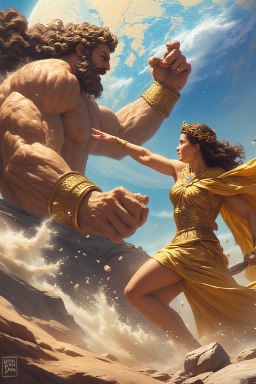 Athena-attacks-the-giant-god-E