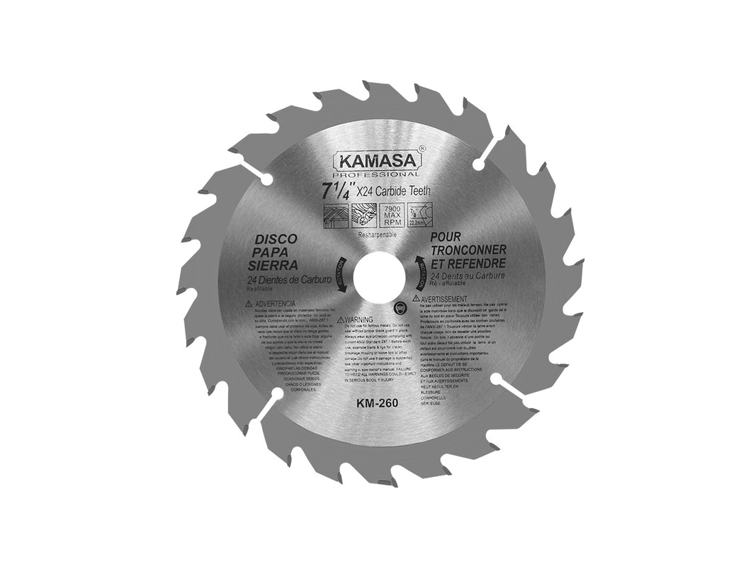DISCO PARA SIERRA 7 1/4"X24T KAMASA