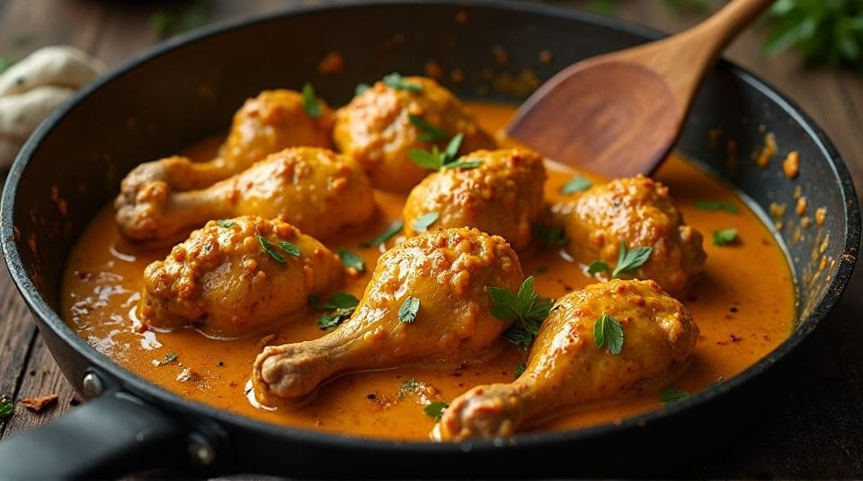 Chicken roasting in masala | چکن مصالحے میں بھونا جا رہا ہے