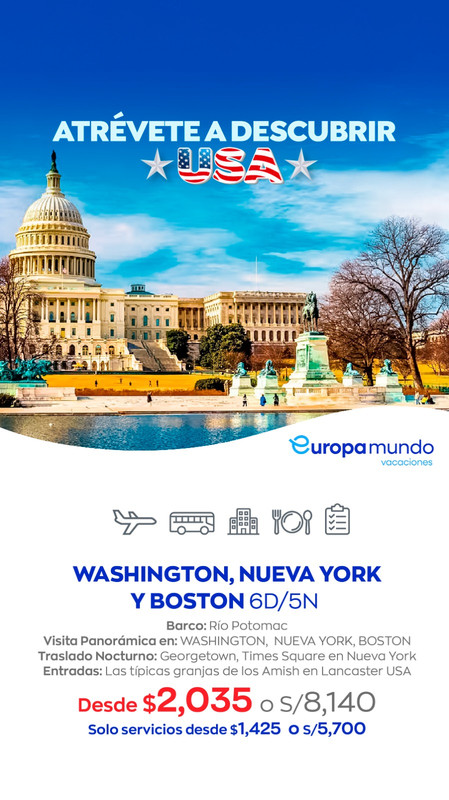 Washington, Nueva York y Boston