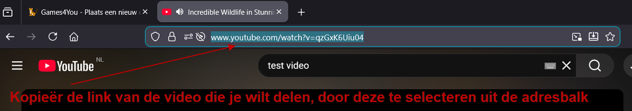 01 Youtube video delen