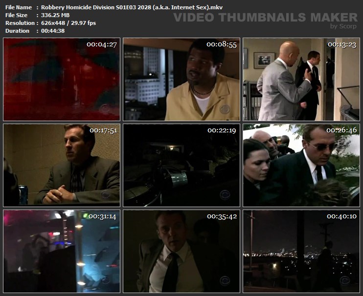 Robbery Homicide Division S01E03 2028 (a.k.a. Internet Sex).mkv