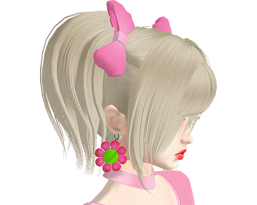 Pink-Flower-Earrings