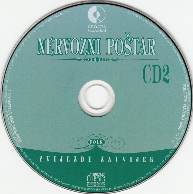 Nervozni poštar - 2009 - CD - Folk zvijezde zauvijek - cd 2
