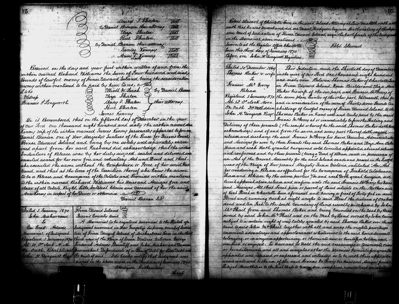 Mary Phalen 1860 Prince Edward Island CA Land Conveyance(part3)