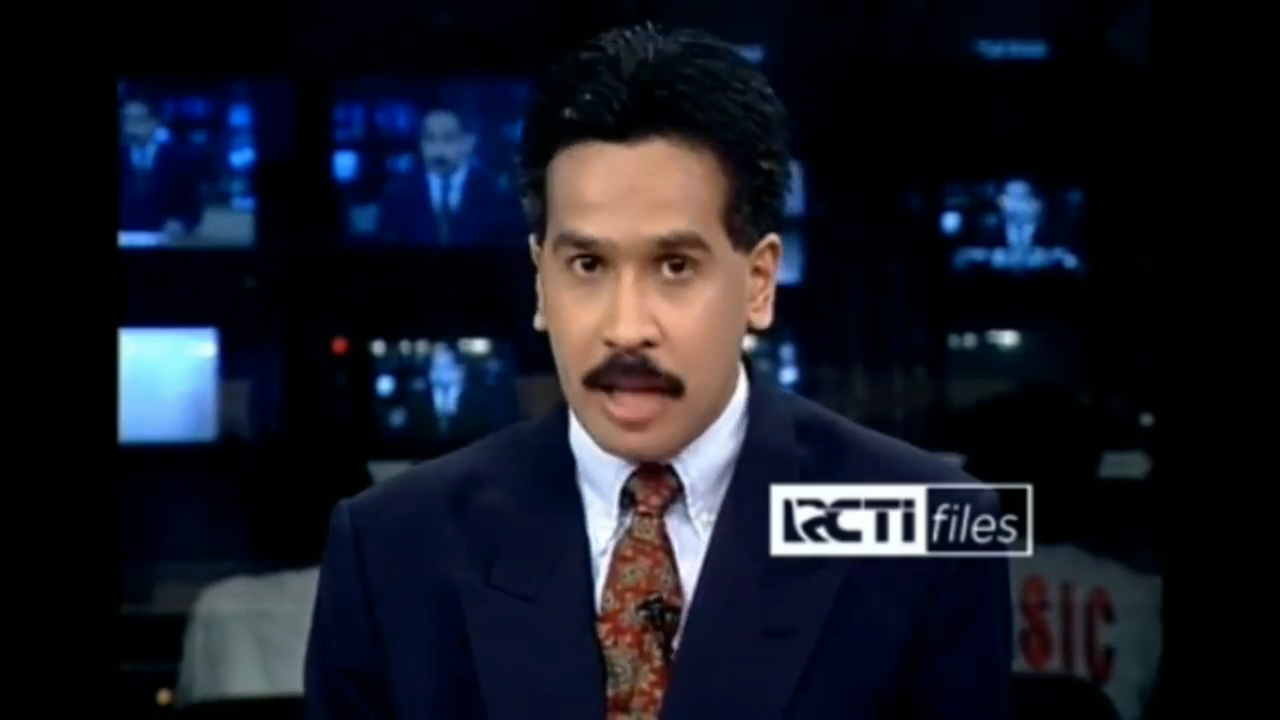 Helmi Johannes saat menjadi penyiar TV Indonesia