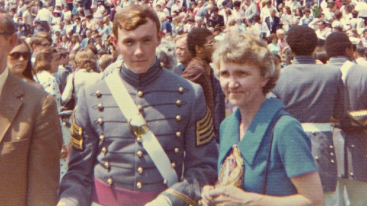 Martin Dempsey with his mom in his early days
