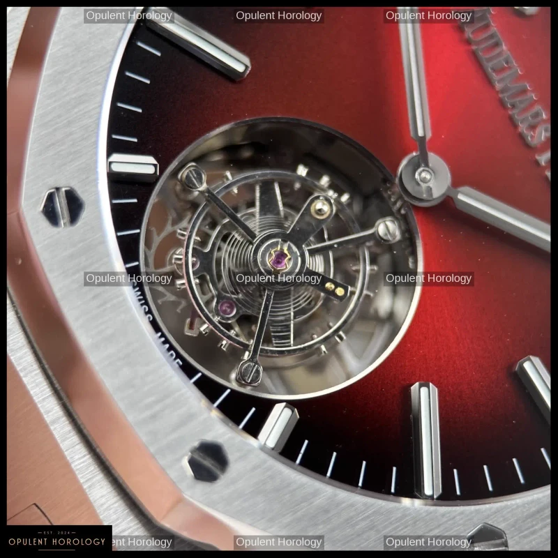 Audemars Piguet Royal Oak Flying Tourbillon 26730ST Burgundy Red Dial 41mm