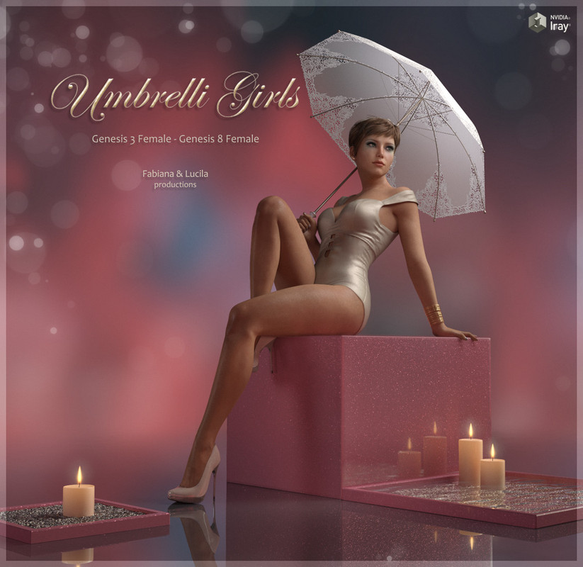 Umbrelli Girls - Poses for Genesis 3 & 8 Umbrelli Girls - Poses for Genesis 3 & 8
