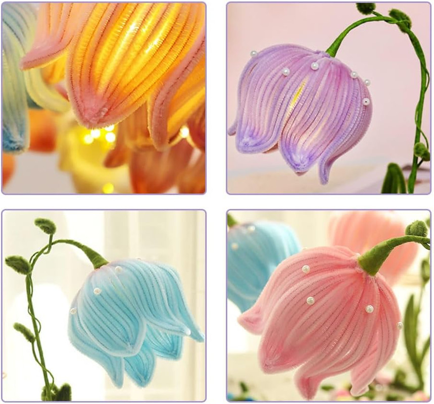 limpiapipas para flores chenilla para tejido de muñecos chelines para decorar 