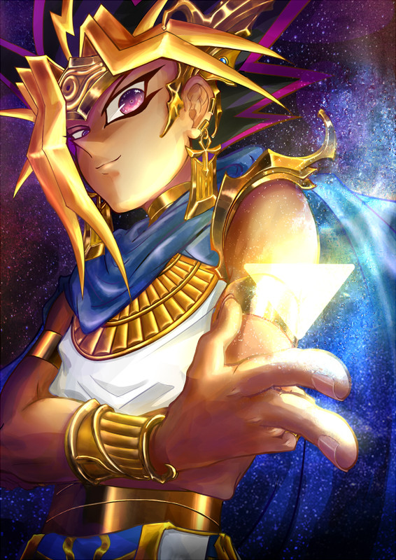 Hình vẽ Atemu (Yami Yugi) bộ YugiOh (vua trò chơi) 1_Atemp_24