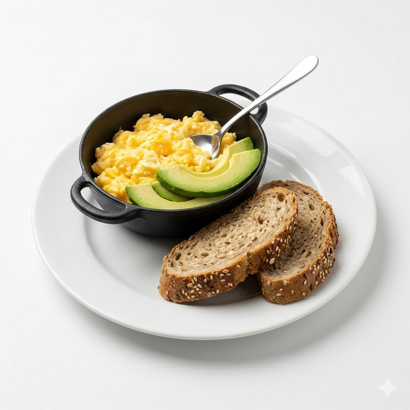 Huevos Revueltos Con Aguacate