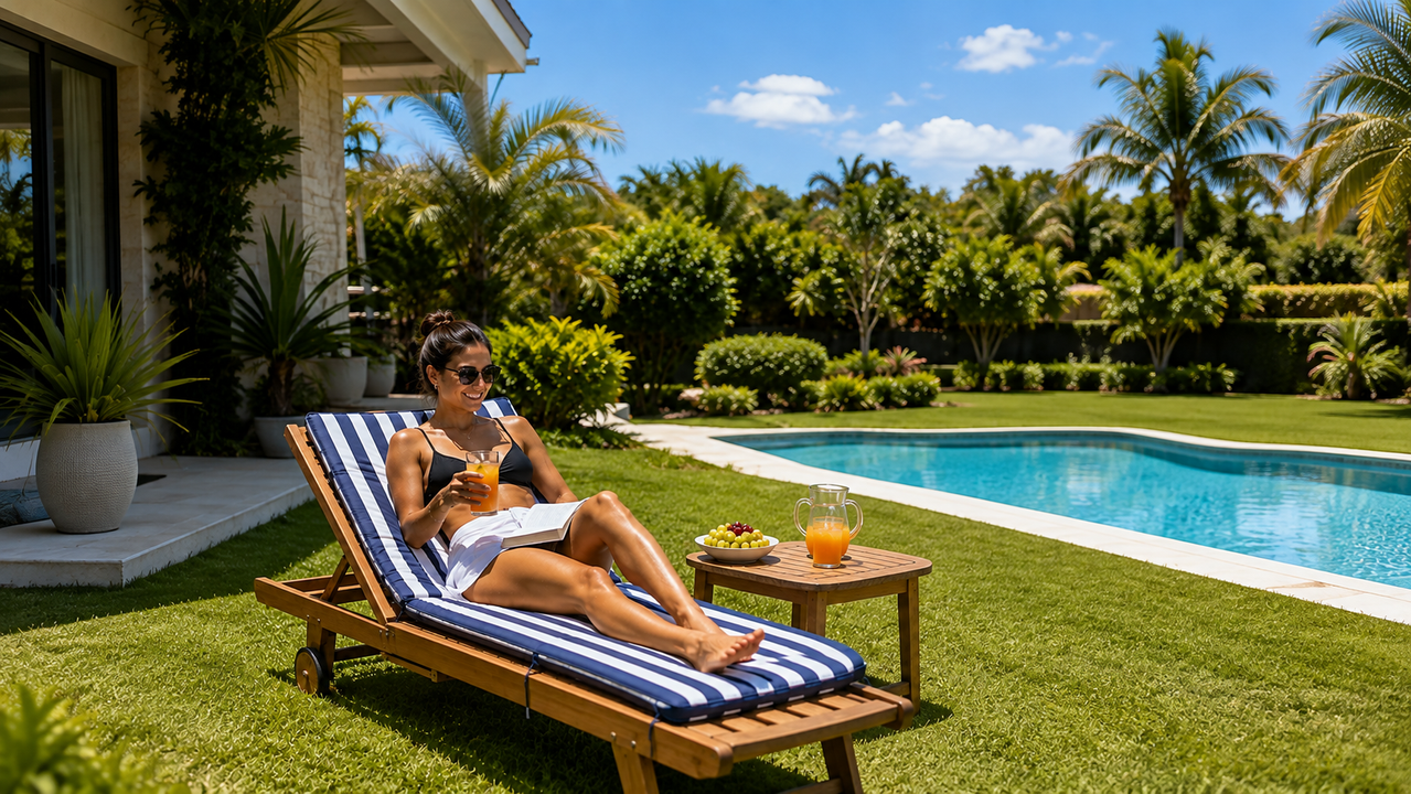 Solução para piscina e lazer em área externa