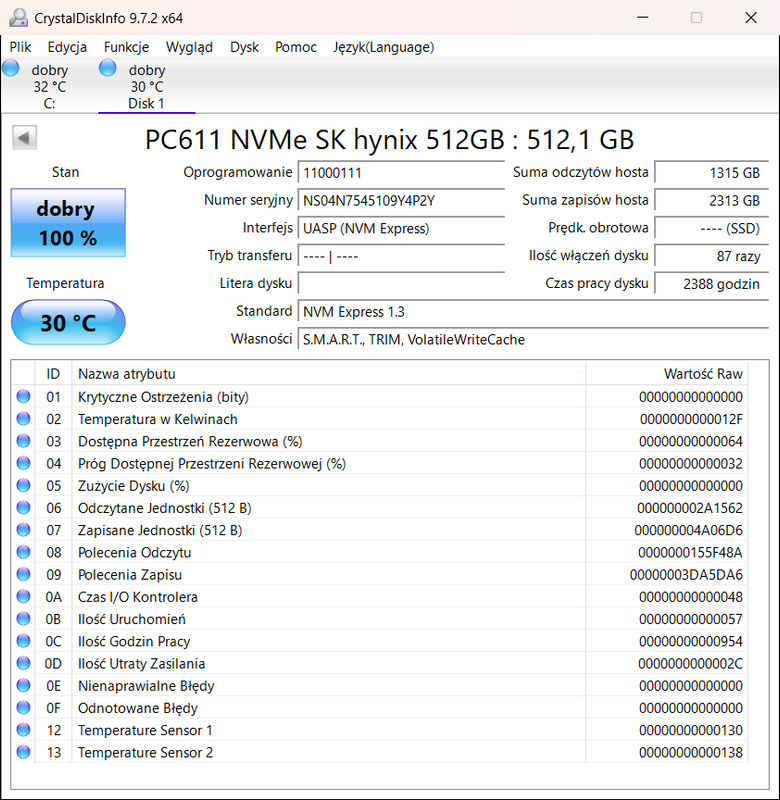 Crystal Disk Info 20260313224305