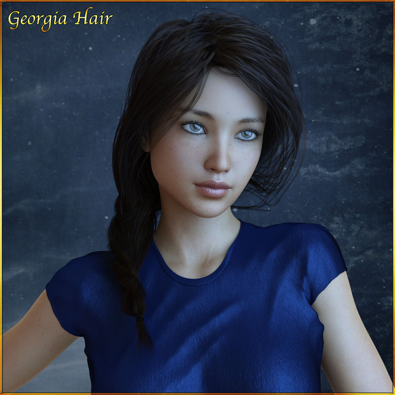 Georgia Hair For G3 G8 Daz