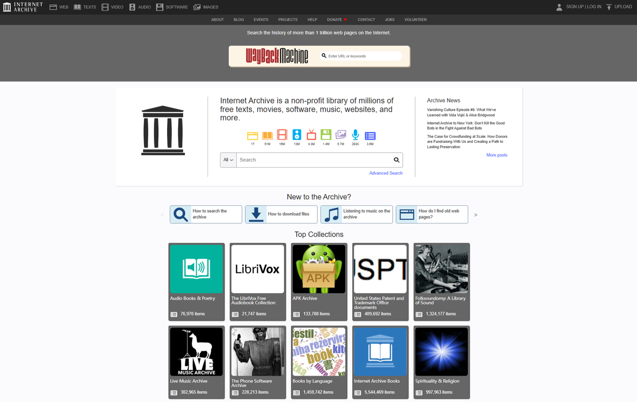 Internet Archive 互联网档案馆