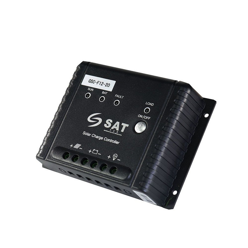 4605-3-CONTROLADOR SOLAR SAT GSC-F12-20-LED PWM 12V 20A   EXENTO