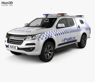 Hum3D - Holden Colorado Space Cab Divisional Van 2018