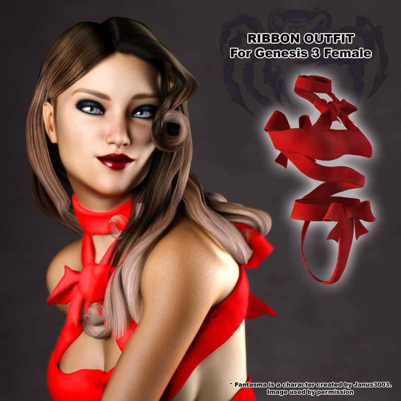 Ribbon Outfit for Genesis 3 Female Ribbon Outfit for Genesis 3 Female