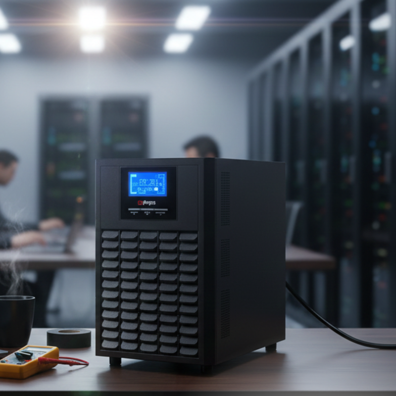 Painel traseiro com tomadas e borneira